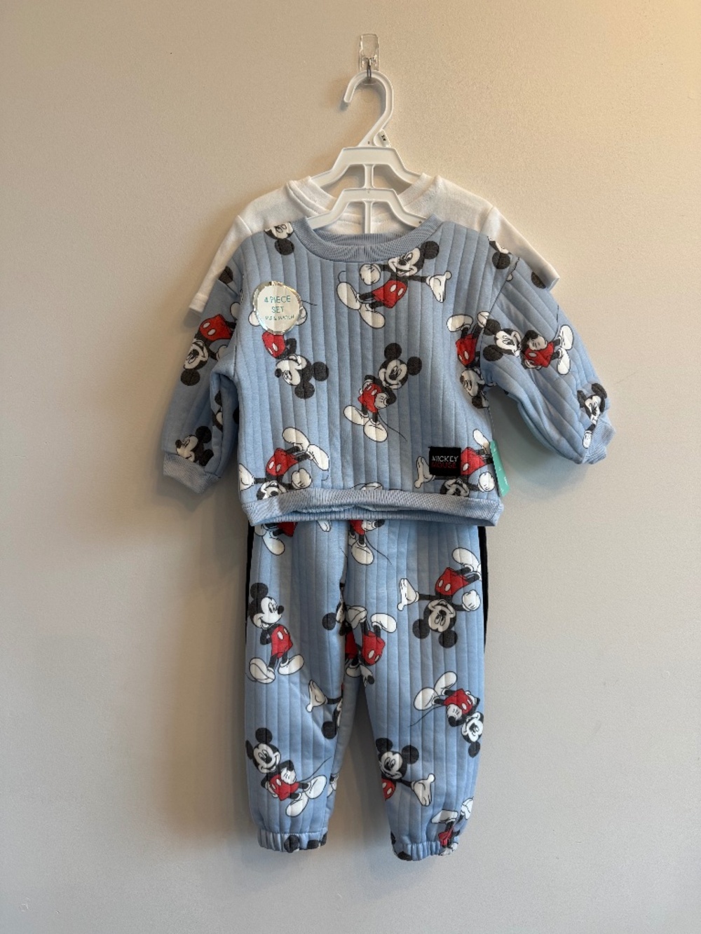 4 piece Mickey Mouse Disney set size 24 month